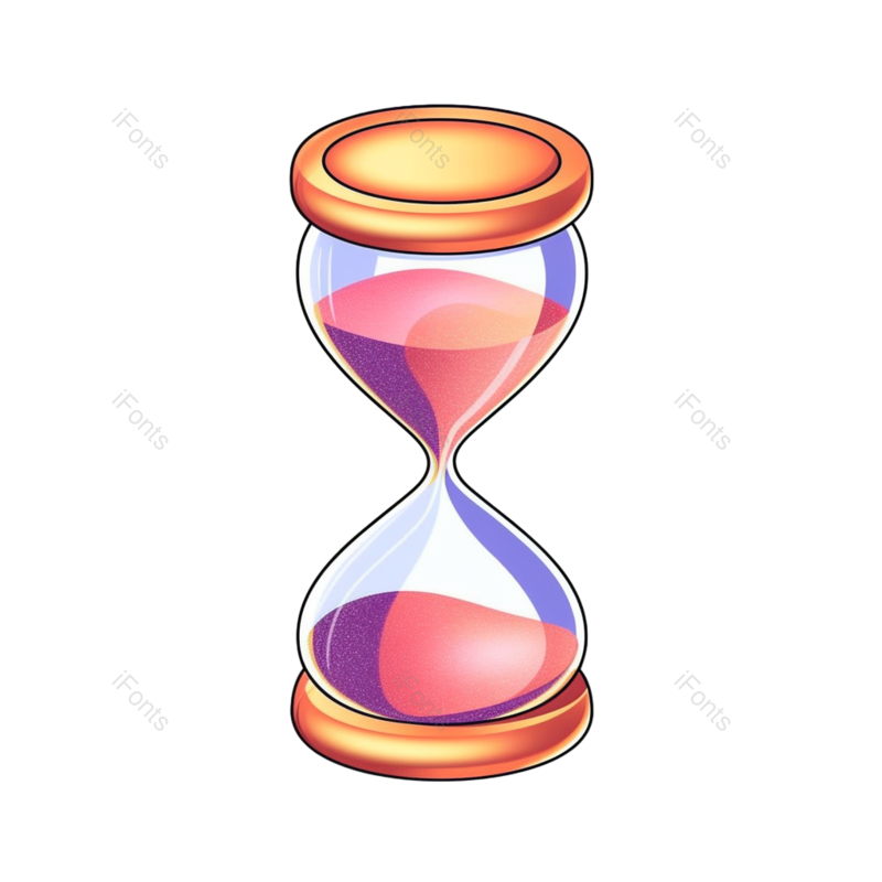 复古图片,传统元素,插画PNG,沙漏免抠素材